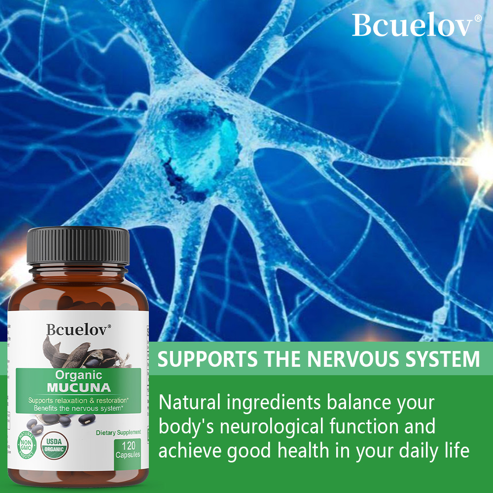 Organic Mucuna Capsules - Supp - Herbal Wellness Water recension och pris