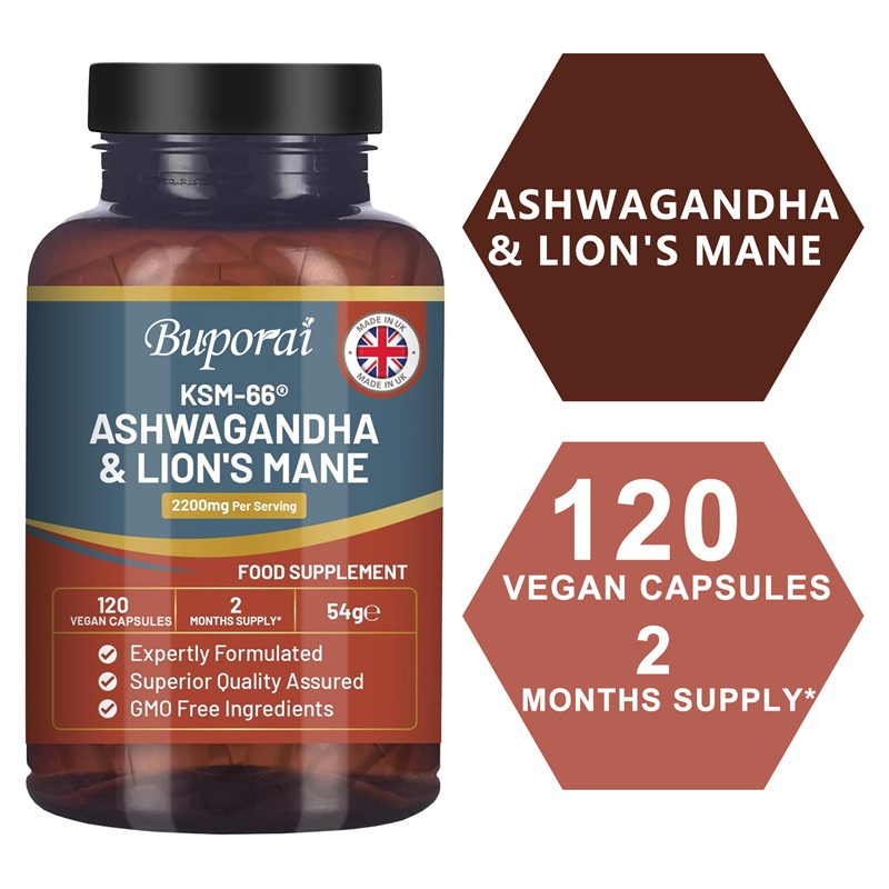 Ashwagandha and Lion’s Mane -  - Ginkgo Biloba Extract recension och pris