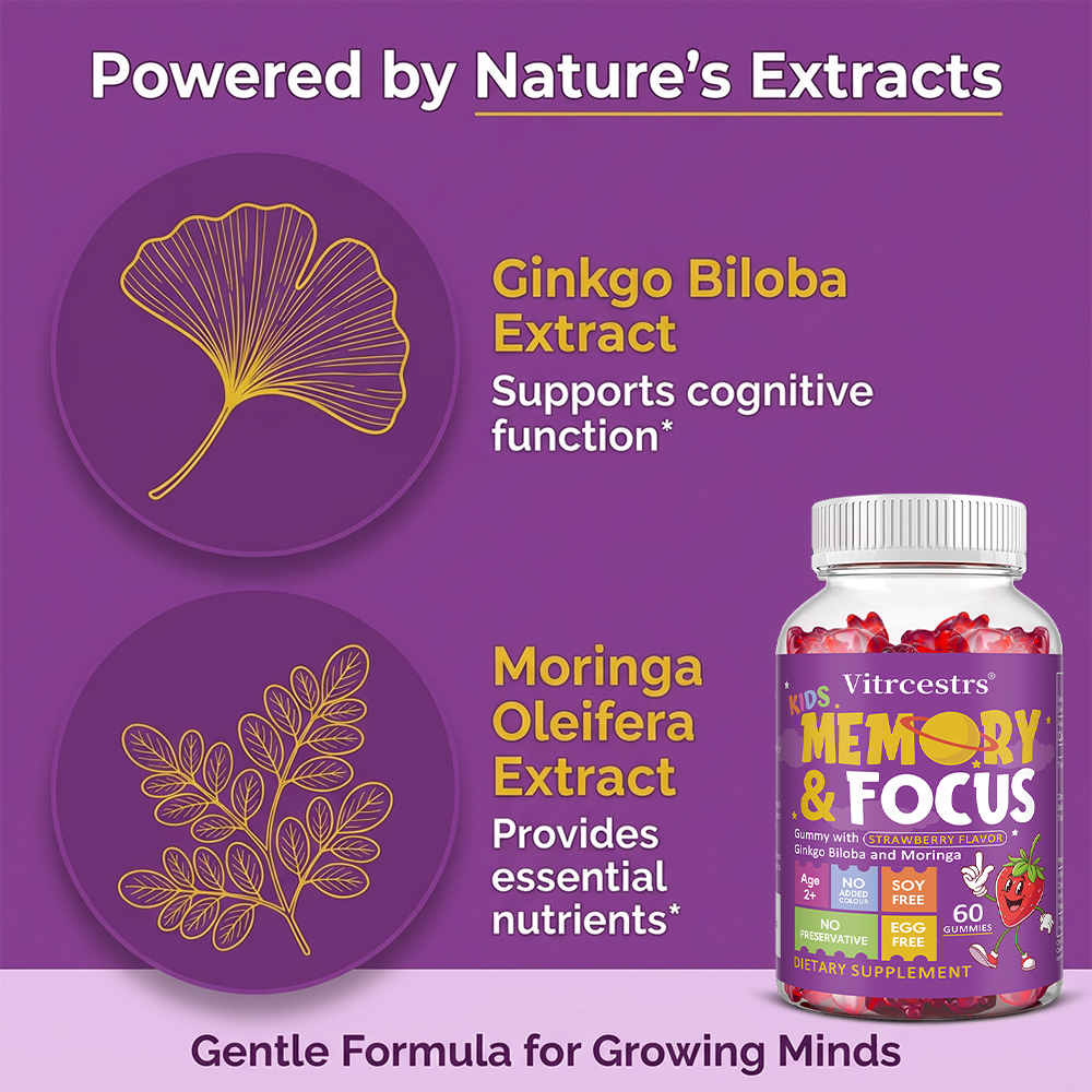 Kid’s Ginkgo Biloba Gummies, E - Ginkgo Biloba Extract recension och pris