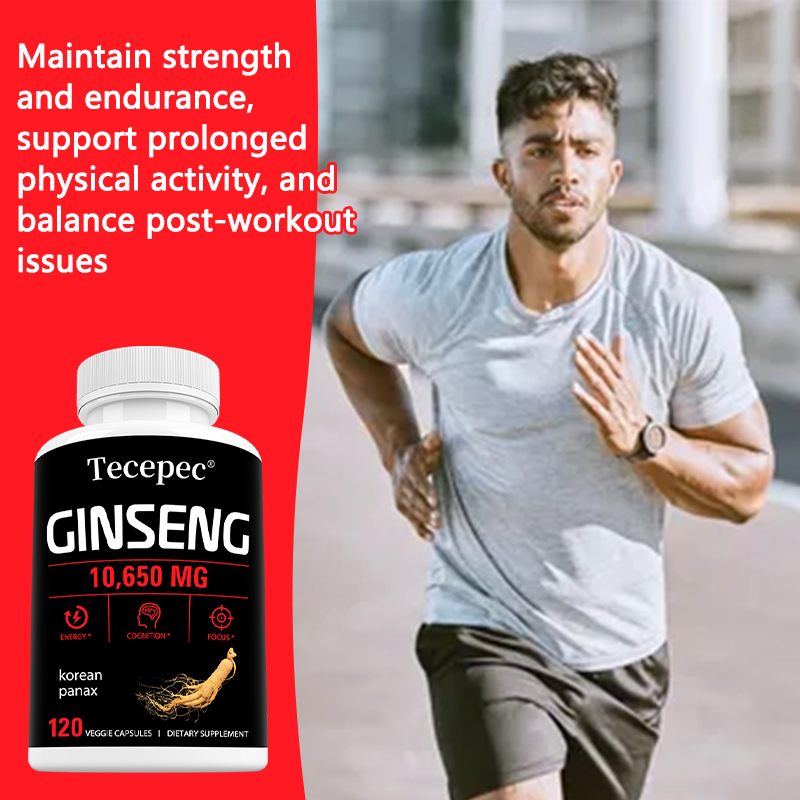 Korean Red Panax Ginseng Capsu - Herbal Wellness Water recension och pris