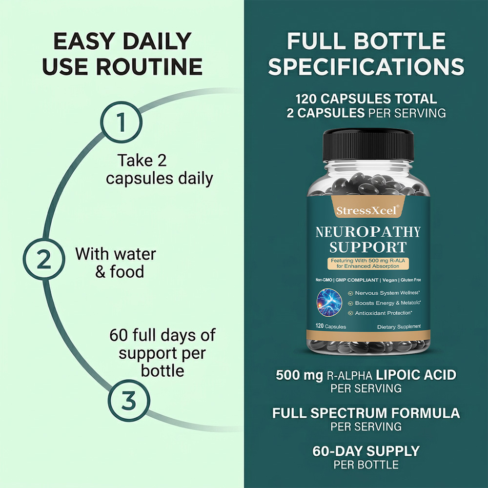 Neuropathy Capsules, Herbal Bl - Herbal Wellness Water recension och pris