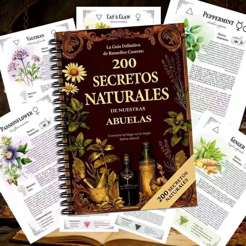 200 Natural Secrets A5 Spanish - Herbal Wellness Remedy recension och pris