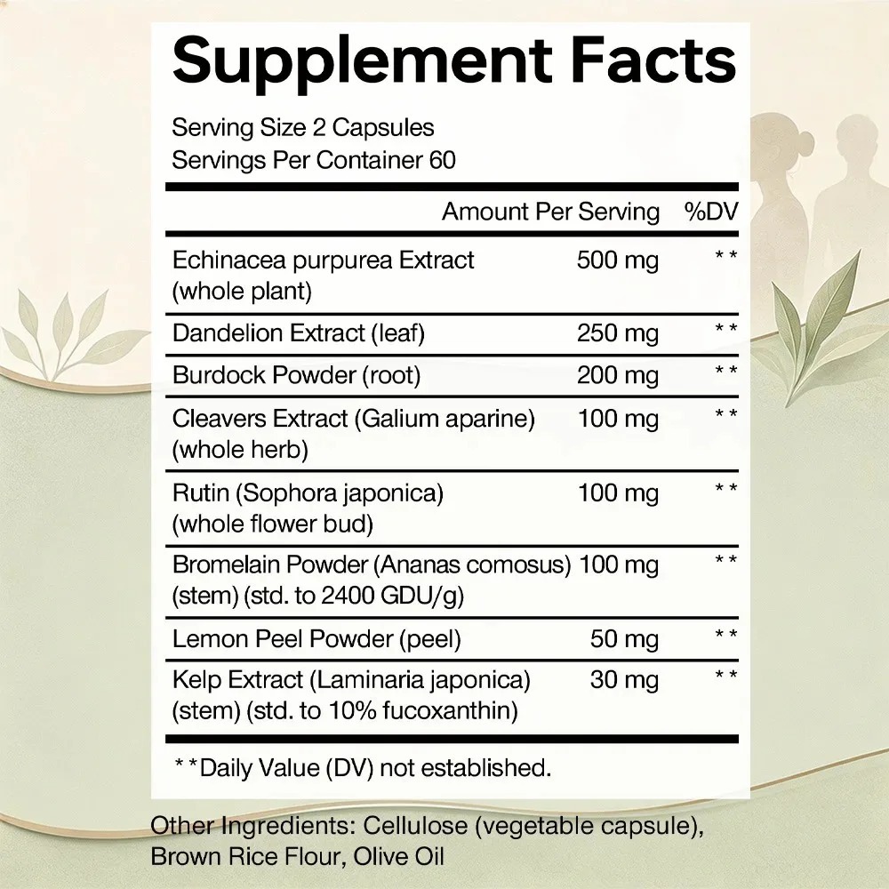 Lymphatic Cleanse Supplement - - Herbal Wellness Water recension och pris