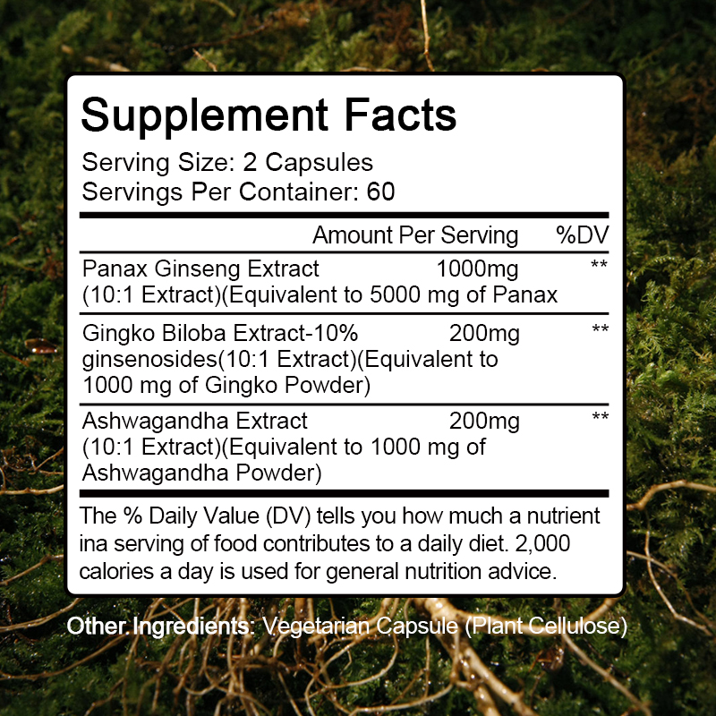 Ginseng + Ginkgo Biloba Capsul - Ginkgo Biloba Extract recension och pris