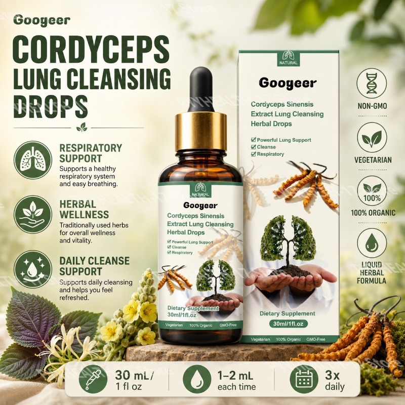 Cordyceps Drops Herbal Liquid  - Herbal Wellness Water recension och pris